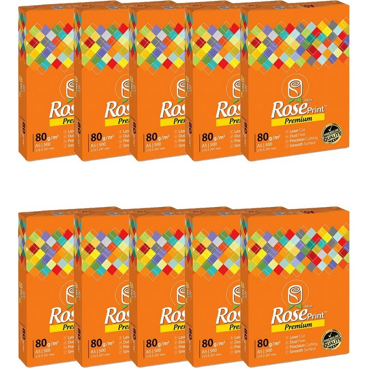 کاغذ A5 رز پرینت بسته 5000 عددی